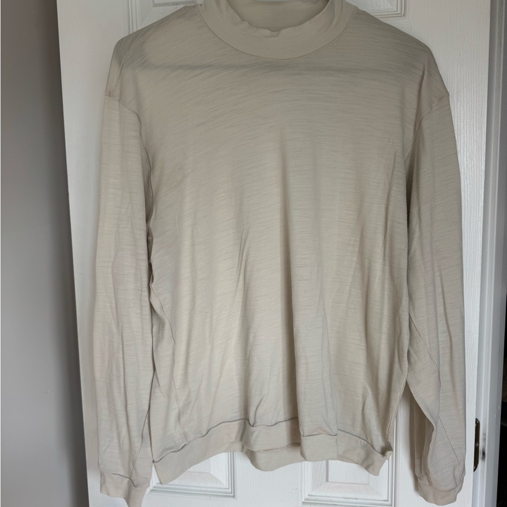 Lululemon Cream Long Sleeve shirt (men’s)
